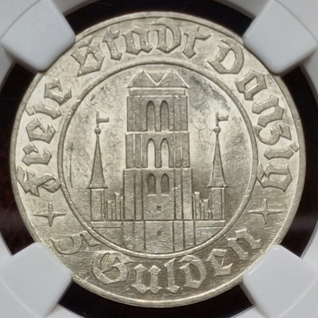 Danzig Freie Stadt Free City 5 Gulden 1932 Marienkirche Finest At NGC