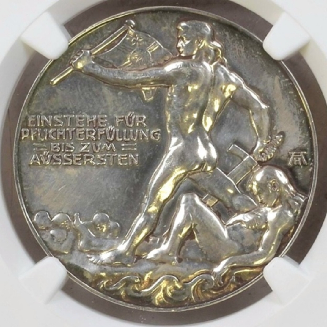 Deutschland Kaiserreich Germany Wwi Silbermedaille Silver Medal