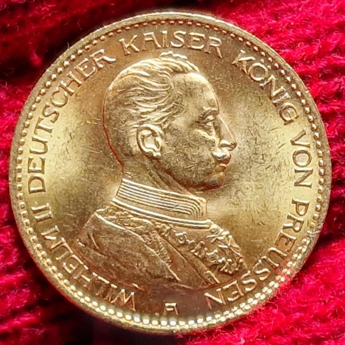 Germany Deutschland Preußen Prussia 20 Mark 1913 A Wilhelm II in