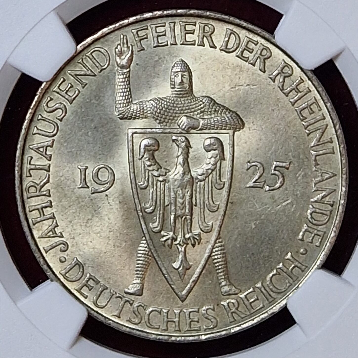 Deutschland Weimarer Republik Germany 5 Mark 1925 D Jahrtausendfeier