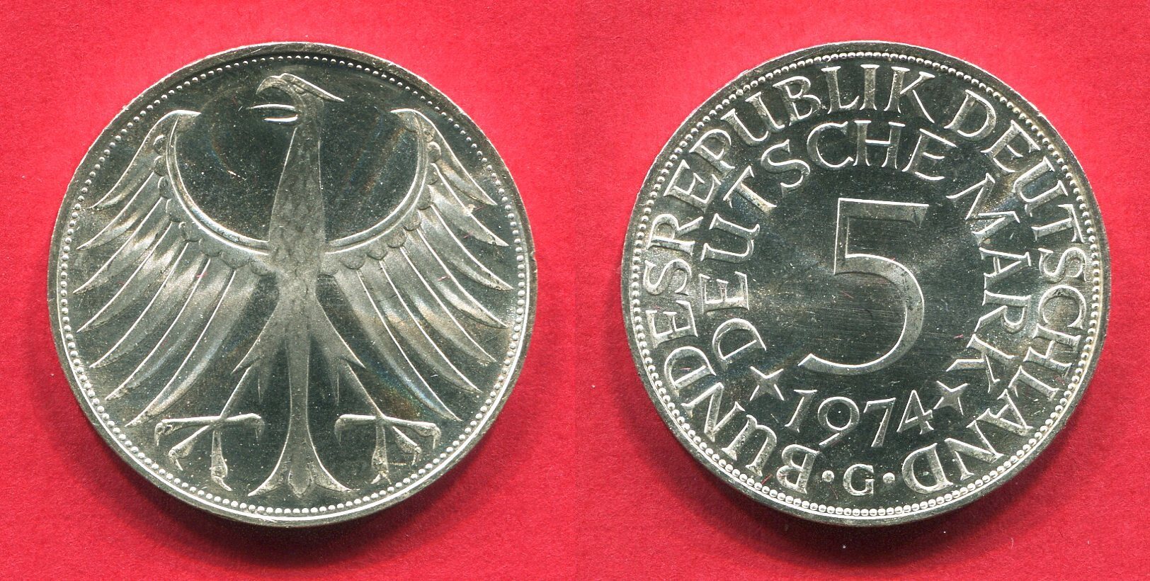 Bundesrepublik Deutschland Dm Silber Kursm Nze G Silberadler Unc