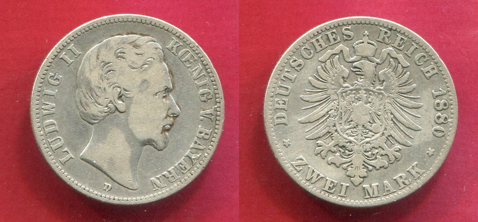 Bayern Mark K Nig Ludwig Ii Usa F Vf Ma Shops