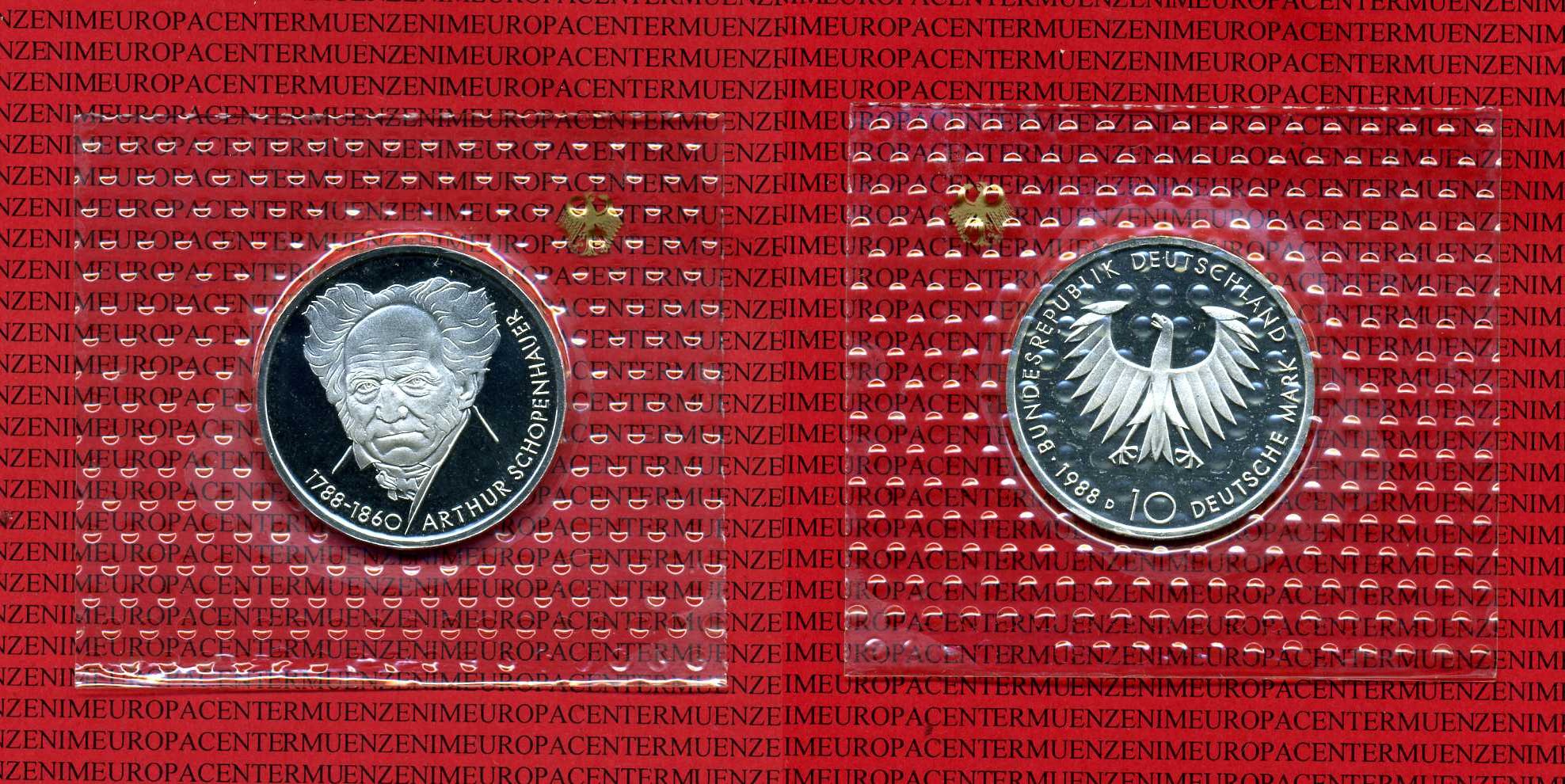 Bundesrepublik Deutschland Germany FRG 10 DM Münze Silber