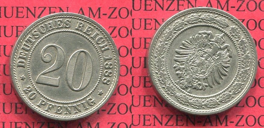 Kaiserreich Pfennig Cu Ni A J Kleiner Adler Xf Ma Shops