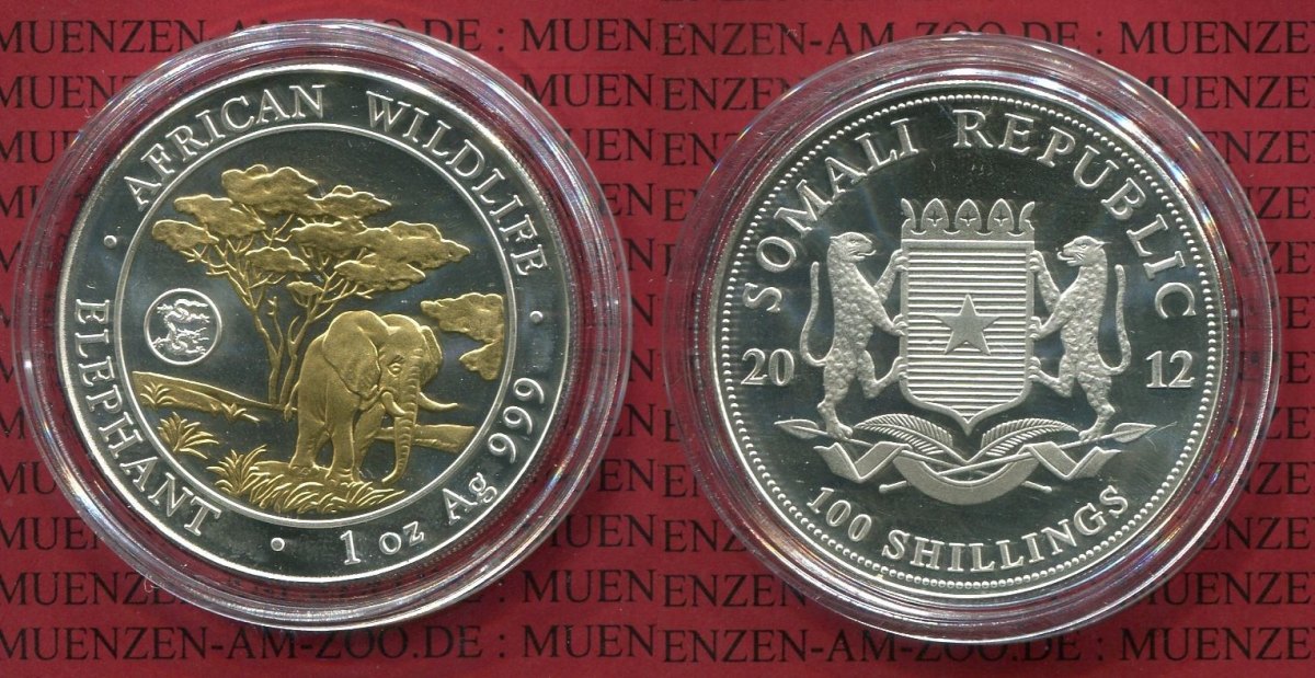 100 Shillings Mit Lunar Privy Drachen 1000 Shillings Somalia 2012