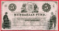 Ungarn Hungarian Fund New York 5 Dollars Hungary Revolutionary Fund New York 5 Dollars 2.2. 1852