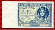 Polen Republik 5 Zloty Zlotych Polen 5 Zloty 1930 Ser. BE Mädchenkopf Picture
