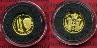 Niue Minigoldmünze 25 Dollars Mini Goldmünze 1/25 Unze Niue 25 Dollars 1996 Wernher von Braun 1/25 Unze Gold PP