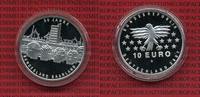 Bundesrepublik Deutschland 10 Euro Silber Gedenkmünze Deutschland 10 Euro 2007, 50 Jahre Bundesland Saarland Spiegelglanz mit Kapsel