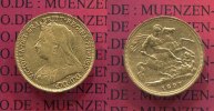 England Great Britain UK Australien Half Sovereign Goldmünze England 1897 S Half Sovereign Goldmünze Victoria St. Georg ss