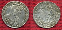 Mecklenburg Schwerin 1 Gulden, 2/3 Taler Silber Mecklenburg Schwerin Gulden 2/3 Taler 1676 Christian Ludwig 1658-1692