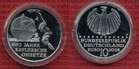 Bundesrepublik Deutschland 10 Euro Silber Gedenkmünze Deutschland 10 Euro 2009 F 400 Jahre Keplersche Gesetze Spiegelglanz mit Kapsel