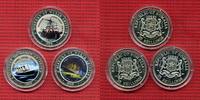 Somalia 3 x 25 Shillings Cu/Ni Somalia 3 x 25 Shilling 1998 Cu/Ni Farbmünzen Schiffsmotive Picture