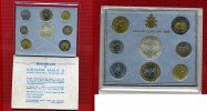 Vatikan, Vatican Lire Kurssatz KMS Vatikan bis 1000 Lire Vatikan KMS 2000 10 bis 1000 Lire 1 x Bimetall 1 x Silber Heiliges Jahr