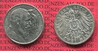 Baden 2 Mark Silbermünze 1906 Prägefrisch ...