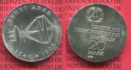 DDR Eastern Germany GDR 20 Mark Silbermünze DDR DDR 20 Mark 1980 Silber, 75. Todestag von Ernst Abbe