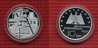 Bundesrepublik Deutschland 10 Euro Silber Gedenkmünze Deutschland 10 Euro 2003 F, Industrielandschaft Ruhrgebiet Spiegelglanz mit Kapsel
