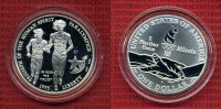 USA 1 Dollar Commemorative Silber USA 1 Dollar Silber 1995 P Olympische Spiele Atlanta 1996 Paralympics PP