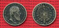 Württemberg 2 Mark Silbermünze Württemberg 2 Mark 1876 ,Kursmünze, König Karl J. 172