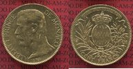 Monaco 100 Francs Gold Kursmünze Monaco 100 Francs 1901 Albert I. Gold , Kursmünze
