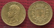 Italien Sardinien 100 Lire Gold Kursmünze Italien Sardinien, 100 Lire 1834 Carl Albert Gold , Kursmünze