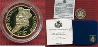San Marino 2 Scudi Gold San Marino 2 Scudi Gold 2003 - Nostradamus - Polierte Platte OVP