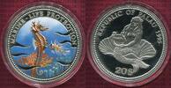 Palau 20 Dollar Silbermünze 5 Unzen Farbmünze Palau 20 Dollars 1995 5 Unzen Feinsilber Farbmünze Seepferdchen Marine Life PP