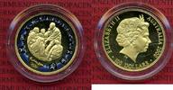 Australien Australia 100 Dollars Goldmünze Australien 100 Dollars Gold 2000 Oly Sydney, Farbmünze Boccia Spieler m. Kindern