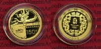 China 150 Yuan Goldmünze, 1/3 Unze Gold 150 Yuan Gold 2008 Olympische Spiele Peking Antikes Schwimmen