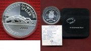 Niederländische Antillen 25 Gulden Silbermünze Niederländische Antillen 25 Gulden 2000 Olympische Spiele Sydney Schwimmen