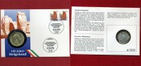 Bundesrepublik Deutschland Numisbrief mit 3 Mark Silber Preußen Numisbrief 100 Jahre Helgoland mit 3 Mark Preußen 1912 Wilhelm II.