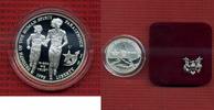 USA 1 Dollar Commemorative Silber USA 1 Dollar 1995 P Olympiade Atlanta Box Kapsel Paralympics Blinde Läuferinnen