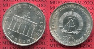DDR 20 Mark Silbermünze DDR 1990 Stempelgl...