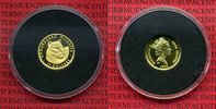 Cook-Inseln, Cook Islands 25 Dollars Goldmünze 1/25 Unze Cook Inseln 25 Dollars 1990 Wildlife Tiger Kapsel