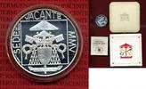 Vatikan, Vatican 5 Euro Silber Gedenkmünze Vatikan 2005, 5 Euro Silbermünze, Sede vacante, Zertifikat Box um Karton