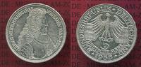 Bundesrepublik Deutschland 5 DM Gedenkmünze Silber 5 DM 1955 G, 300. Geburtstag Ludwig Wilhelm  Markgraf v. Baden sog. Türkenlouis