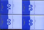 Frankreich, France 4 Kursmünzensätze KMS Polierte Platte Frankreich KMS 1999 bis 2001 1 Cent bis 2 Euro, 8 Münzen, PP OVP 4 Sätze