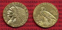 USA 5 Dollars Goldmünze Indianerkopf USA 5 Dollars Indianerkopf, Indian Head, 1911 Gold, Half Eagle