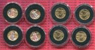 USA 4 x 5 Dollars Golden Eagle 1/10 Unze USA 4 x 5 Dollars Gold Eagle 2003 Farbmünzen Four Seasons Peace for the World
