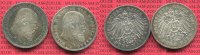 Württemberg 2 x 5 Mark Silbermünzen Württemberg 2 x 5 Mark 1901 und 1907 Kursmünzen leicht überdurchschnittlich