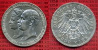 Mecklenburg Schwerin 5 Mark Silbermünze 19...