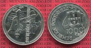 Portugal 1000 Escudos Silbermünze  1994 St...