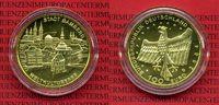 Deutschland BRD Germany FRG 100 Euro Goldmünze 1/2 Unze Deutschland BRD 100 Euro Gold 2004 D Weltkulturerbe Bamberg Stgl. OVP