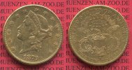 USA 20 Dollars Goldmünze Double Eagle USA 20 Dollars Liberty, Frauenkopf, Double Eagle 1879 S Gold, sehr schön