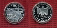 Bundesrepublik Deutschland 10 Euro Silber Gedenkmünze Deutschland 10 Euro 2002, 100 Jahre U-Bahn in Berlin Spiegelglanz mit Kapsel