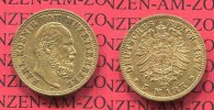 Württemberg, German Empire State 5 Mark Goldmünze Württemberg 5 Mark Gold 1877 Karl 1,97 g, 17 mm, .900 Gold