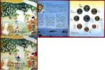 Finnland, Finland Moomins Set Rare ! Kursmünzensatz Moomins Mumins Finnland Kursmünzensatz 2004 1 Cent bis 2 Euro, Mumins, Stgl. OVP