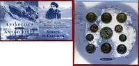 Belgien,  Belgium Kursmünzensatz Belgien 1997 KMS 50 Centimes bis 50 Francs und Medaille, Antarktis