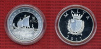 Malta 10 Euro Silbermünze 2011 Polierte Pl...