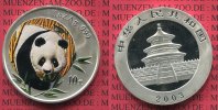 China Volksrepublik PRC 10 Yuan Panda 1 Un...